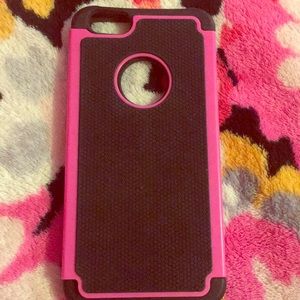 Black and pink iPhone 6plus case